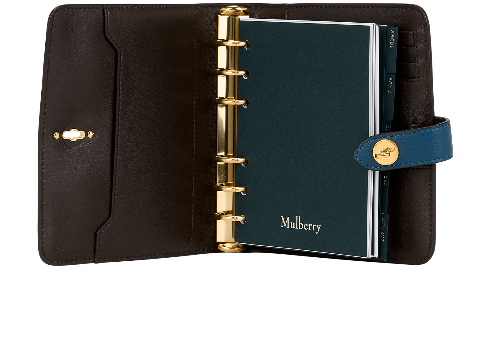 Mulberry Postman's Lock Agenda Cover, &pound;140, Accessories, Blue, Leather, Other view